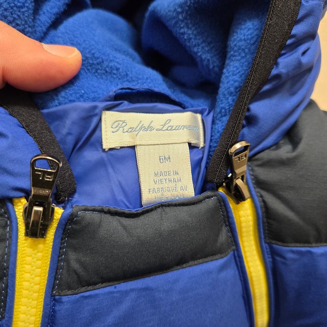 6M 폴로 랄프로렌 베이비 스노우수트 오리털패딩 우주복 상품이미지3