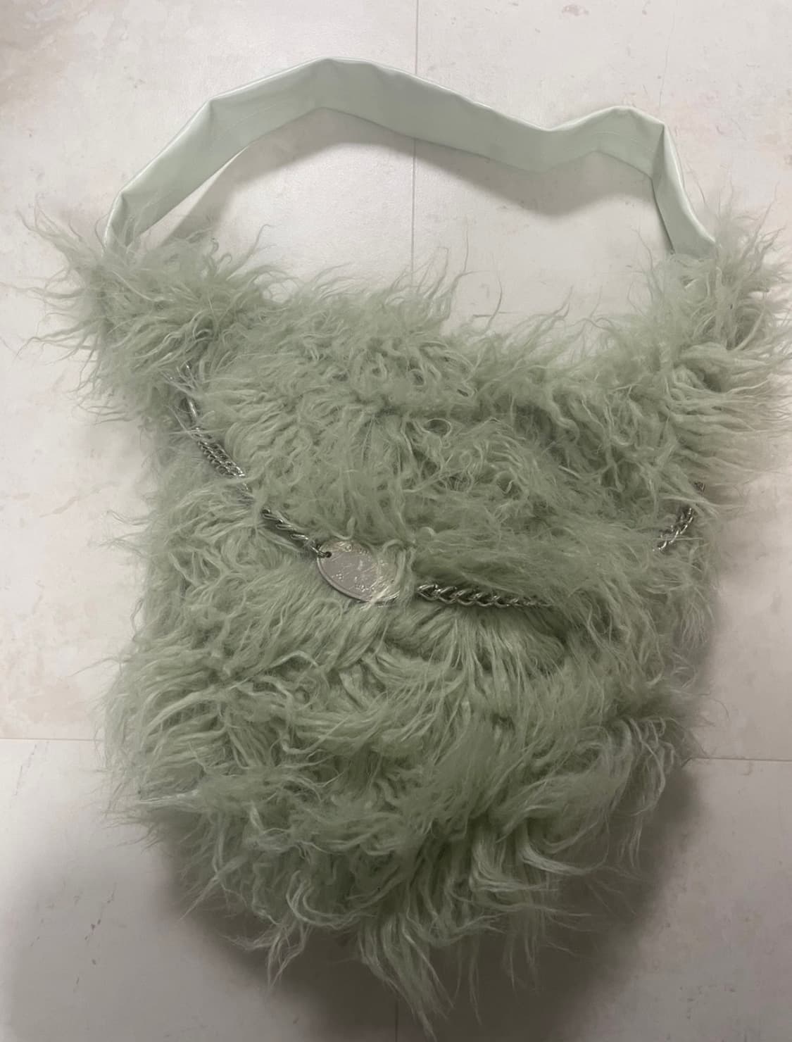 오픈 와이와이 SHAGGY HOBO LARGE, MINT 상품이미지2
