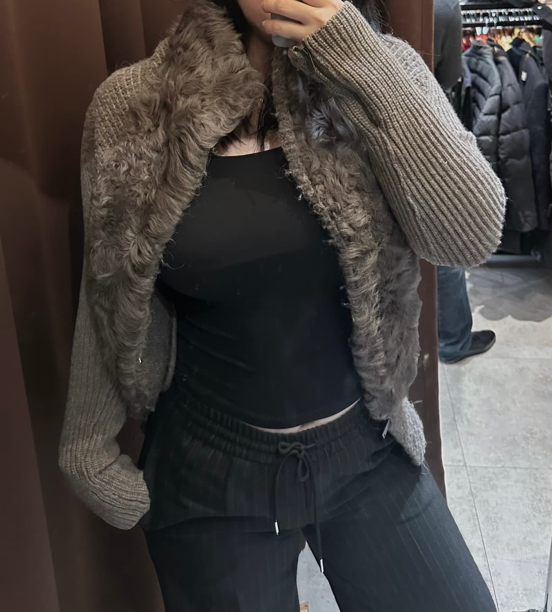 SYSTEM 양모 가디건 갸루 y2k  상품이미지1