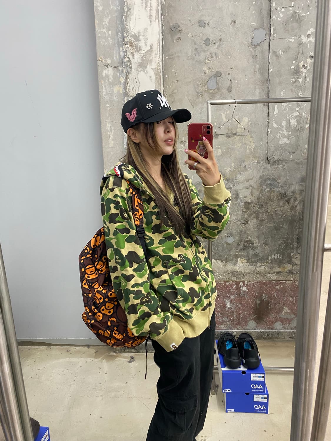 베이프 올패턴 백팩 상품이미지10