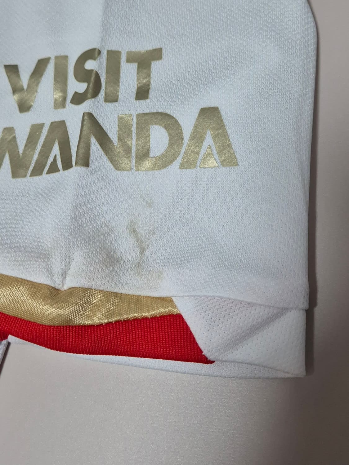 23 24 아스날 라이스 반팔 유니폼 L사이즈(얼룩있음) 상품이미지6