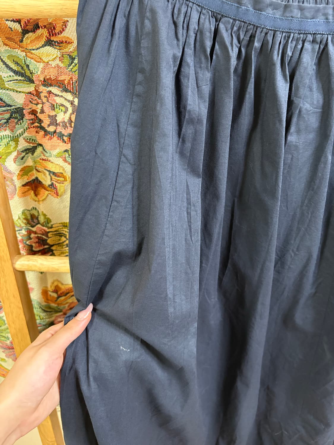 일본 st 모리 네이비 롱스커트 상품이미지3