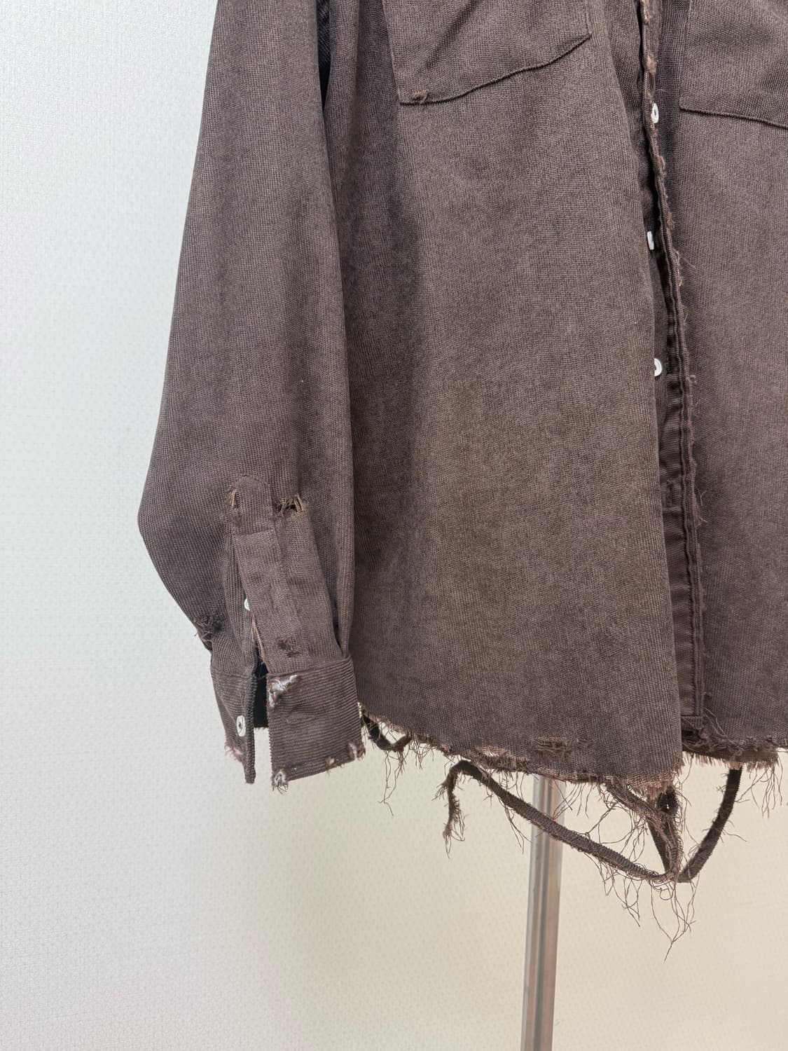 빈티지 코듀로이 다크브라운 셔츠 상품이미지5