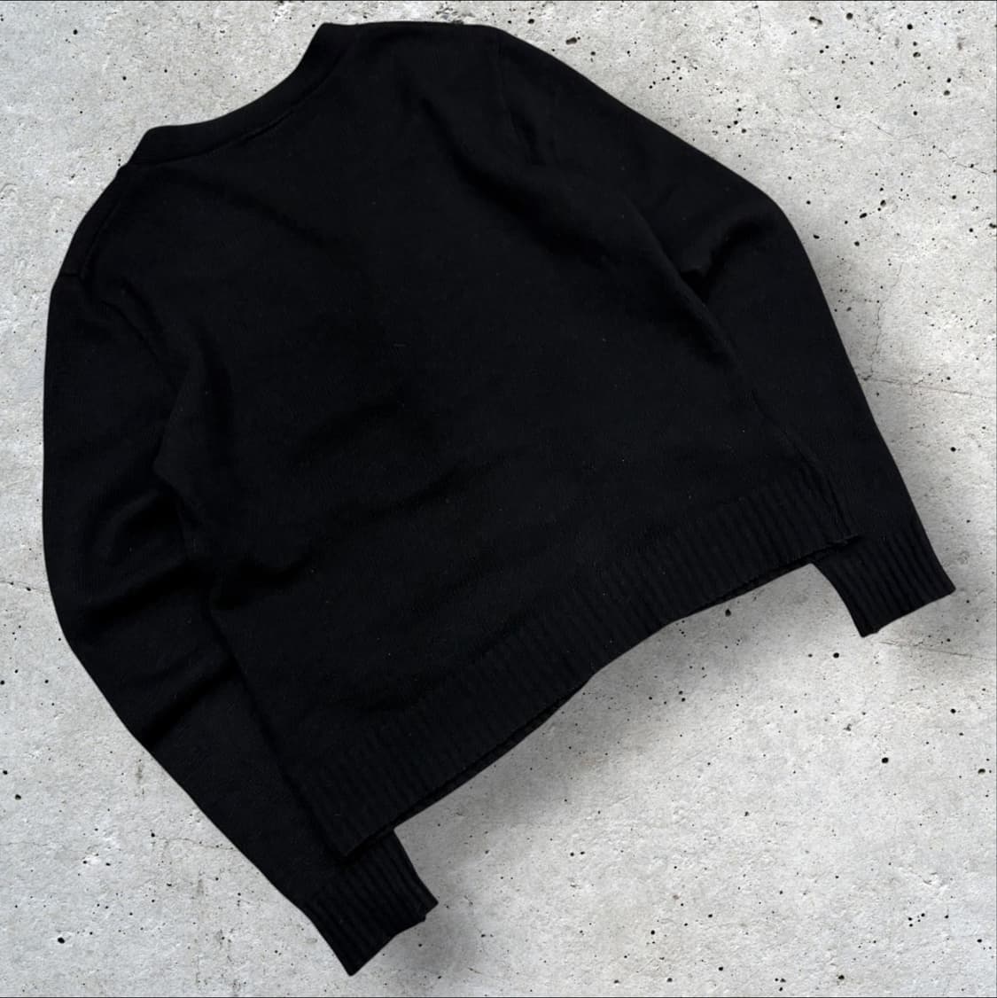 [3] 라코스테 울 포켓 블랙 니트 가디건 C828 상품이미지2