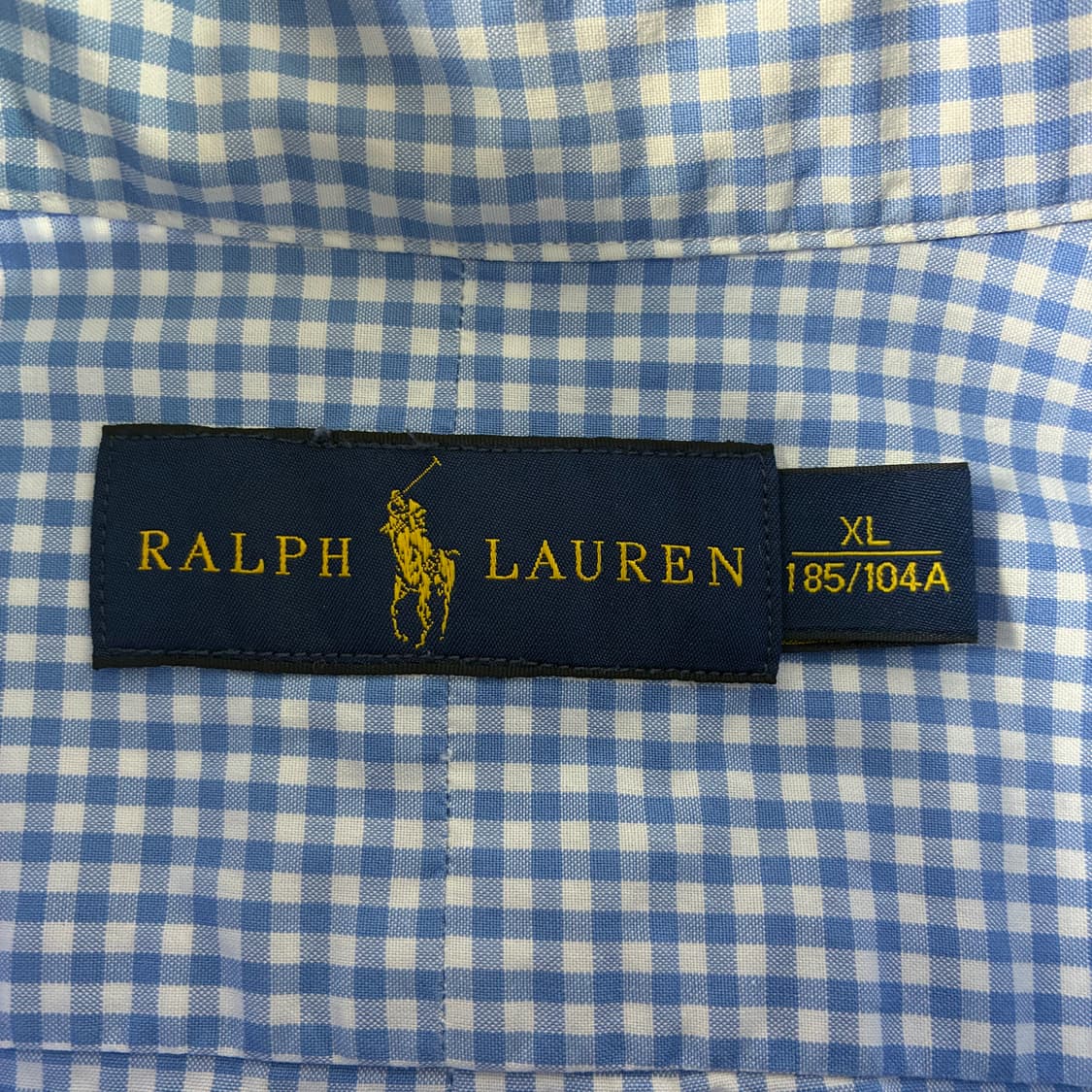 Polo 폴로 랄프로렌 신형 스카이 블루 깅엄 체크 셔츠 상품이미지4