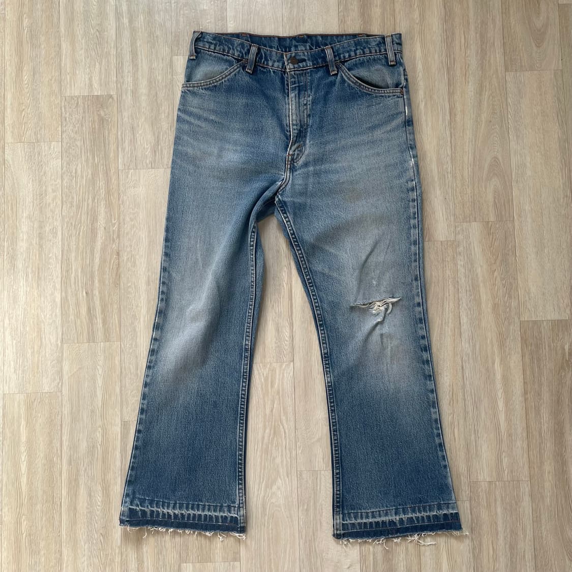 리바이스 90s 646 벨바텀 데님진 릴리즈드 헴 상품이미지1