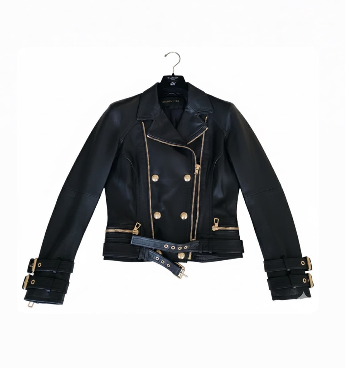 Balmain H&M 램스킨 라이더 자켓 상품이미지1