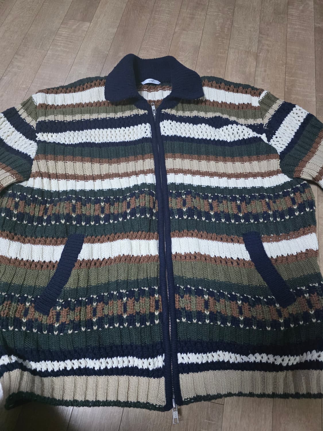 stu 멀티 카라 집업 스웨터 L 상품이미지6