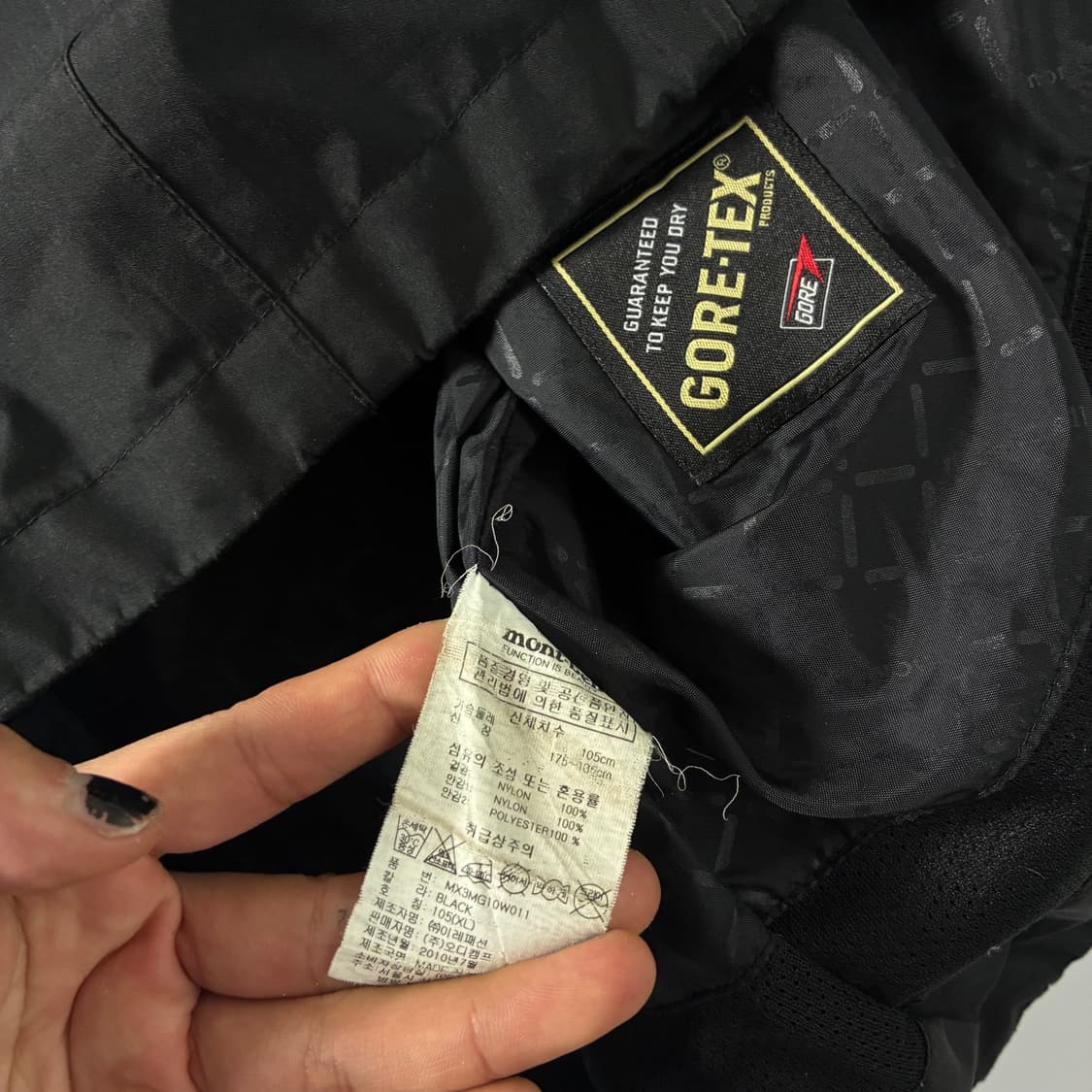 Mont bell  몽벨 고어텍스 나일론 바람막이 자켓  상품이미지7