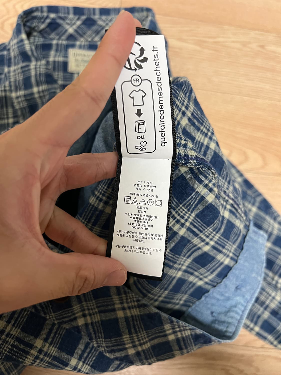 RRL 더블알엘 인디고 체크 리넨 코튼 자켓 M 린넨자켓 상품이미지6