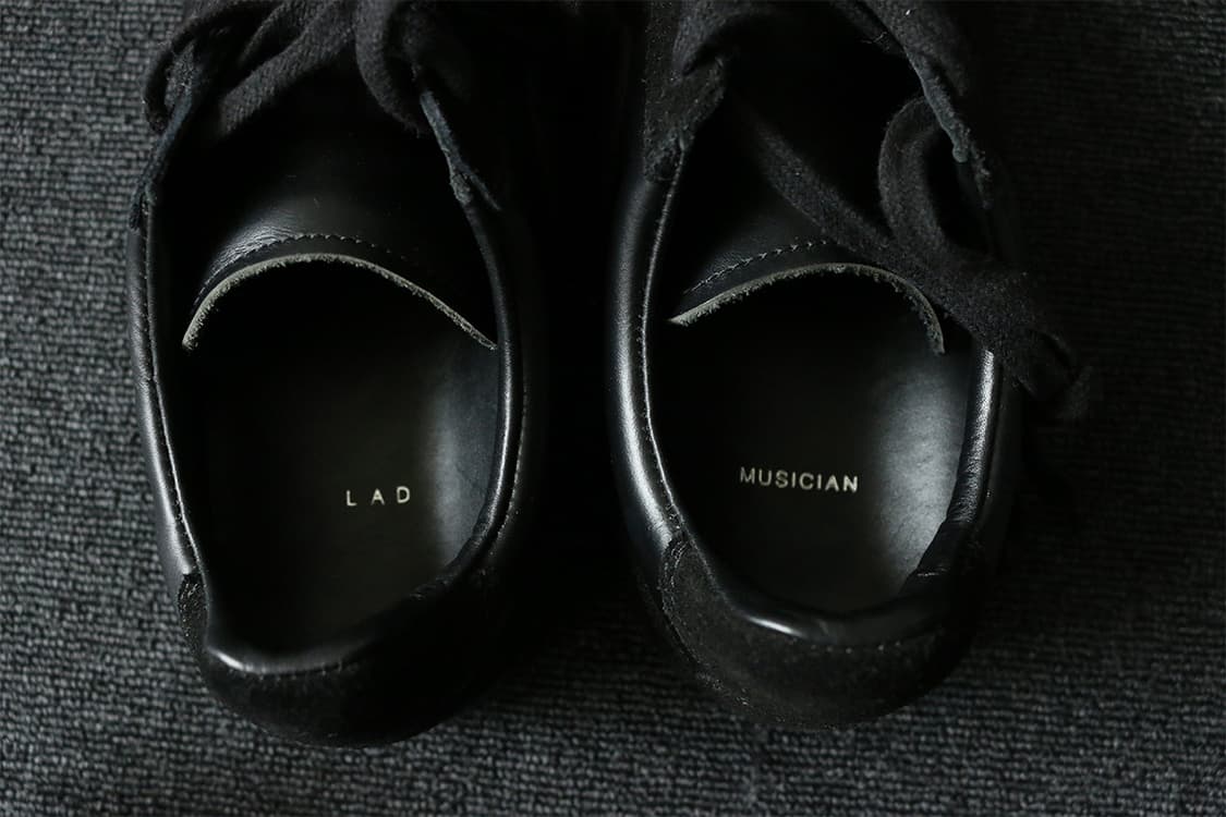 라드 뮤지션 블랙 레더 스니커즈 상품이미지7