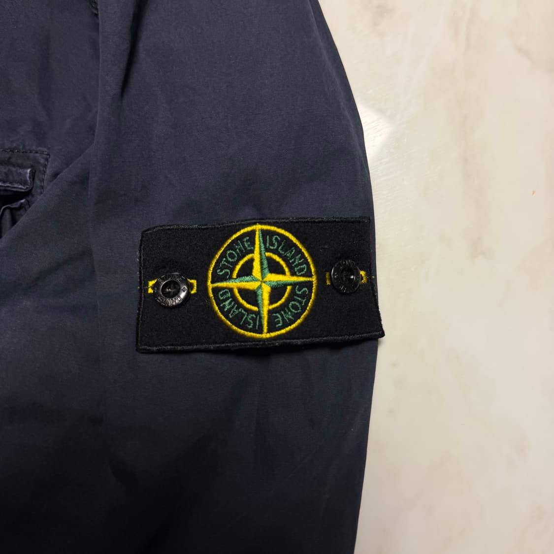[20ss] 스톤 아일랜드 올드 이펙트 오버셔츠_네이비 블루 상품이미지2