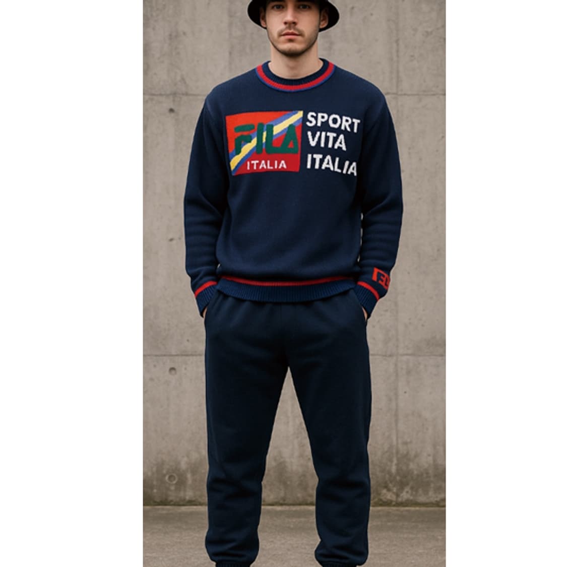 FILA golf 빈티지울니트 상품이미지1