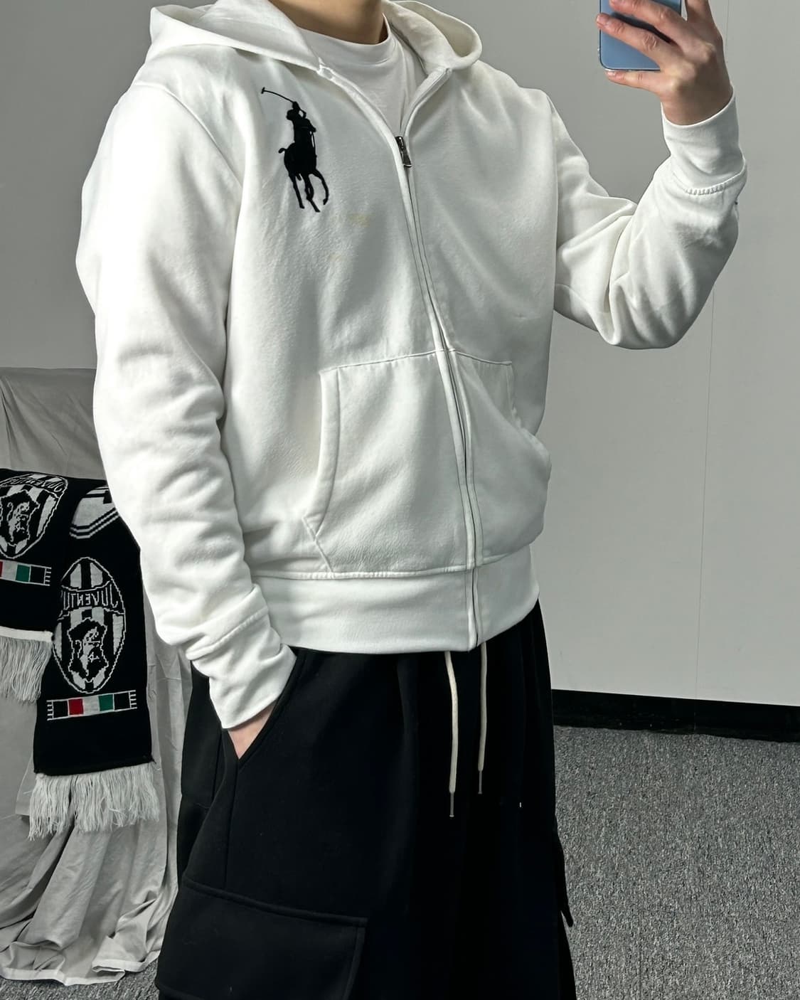 폴로 랄프로렌 빅포니 레터링 후드집업 상품이미지2