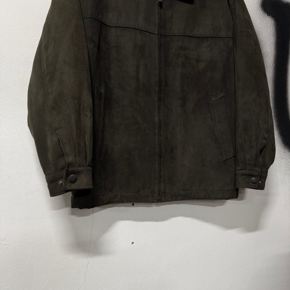 VTG 빈티지 스웨이드 싱글 집업 스윙탑 봄버 자켓 상품이미지4