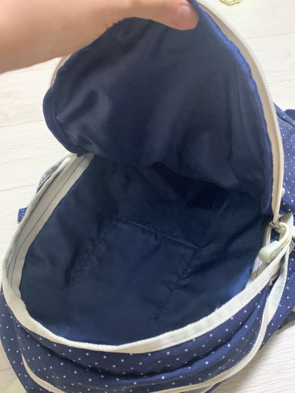 콜맨 도트 백팩 일본 빈티지 모리걸 하구미 마루 카모메산장 카메 상품이미지4