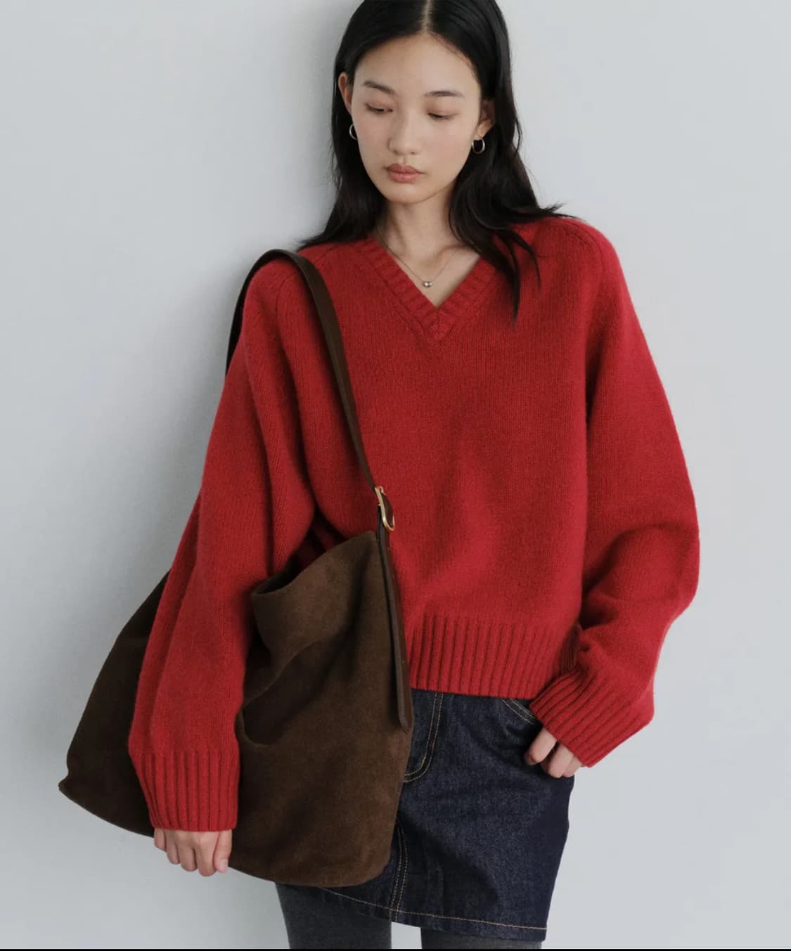 유라고 스웨이드 호보백 상품이미지2