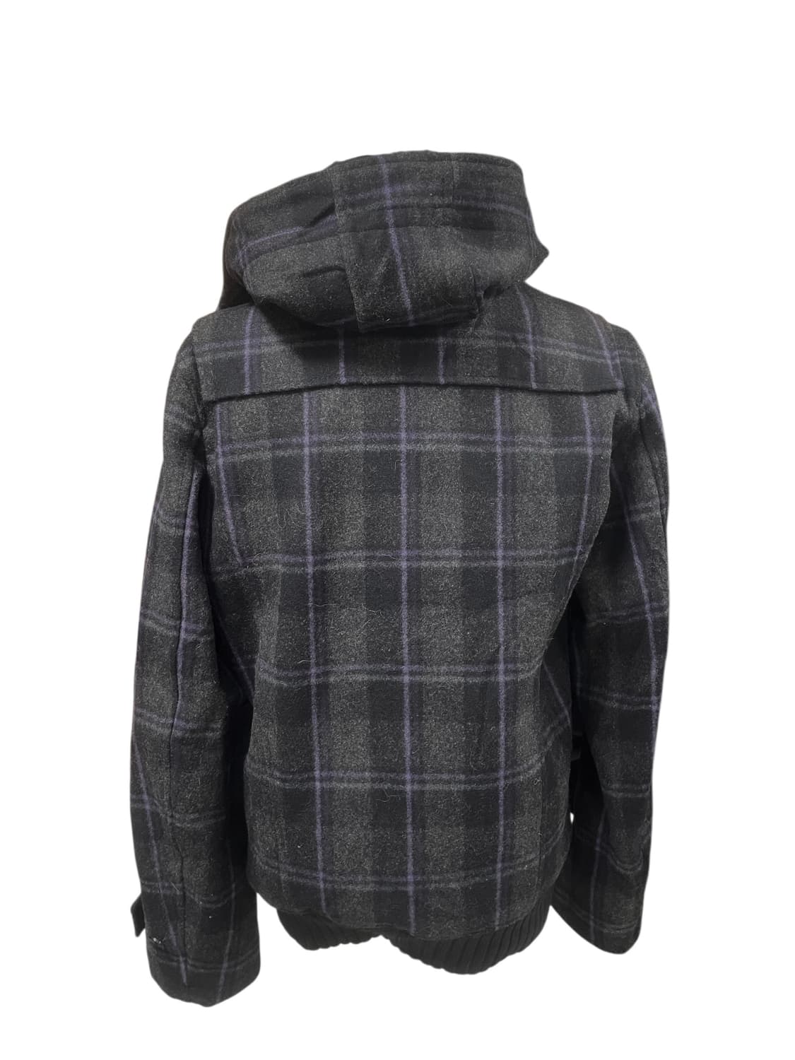 딥차콜&퍼플체크 더블 후드자켓 상품이미지4