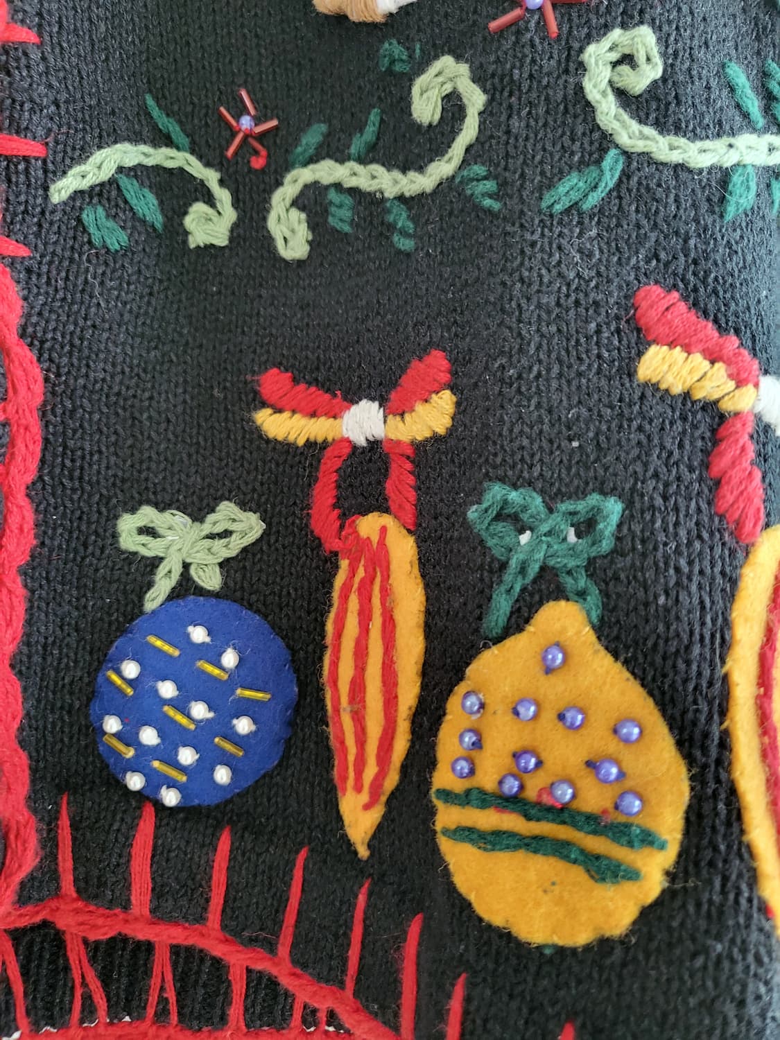 눈사과 썰매 곰돌이 블랙 크리스마스 가디건 ☃️ 상품이미지4