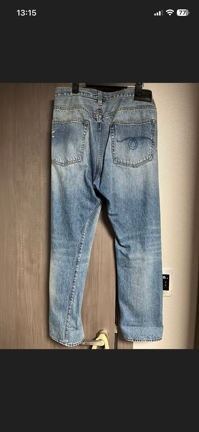 R13 언밸런스 워싱 데님 팬츠 32 상품이미지2