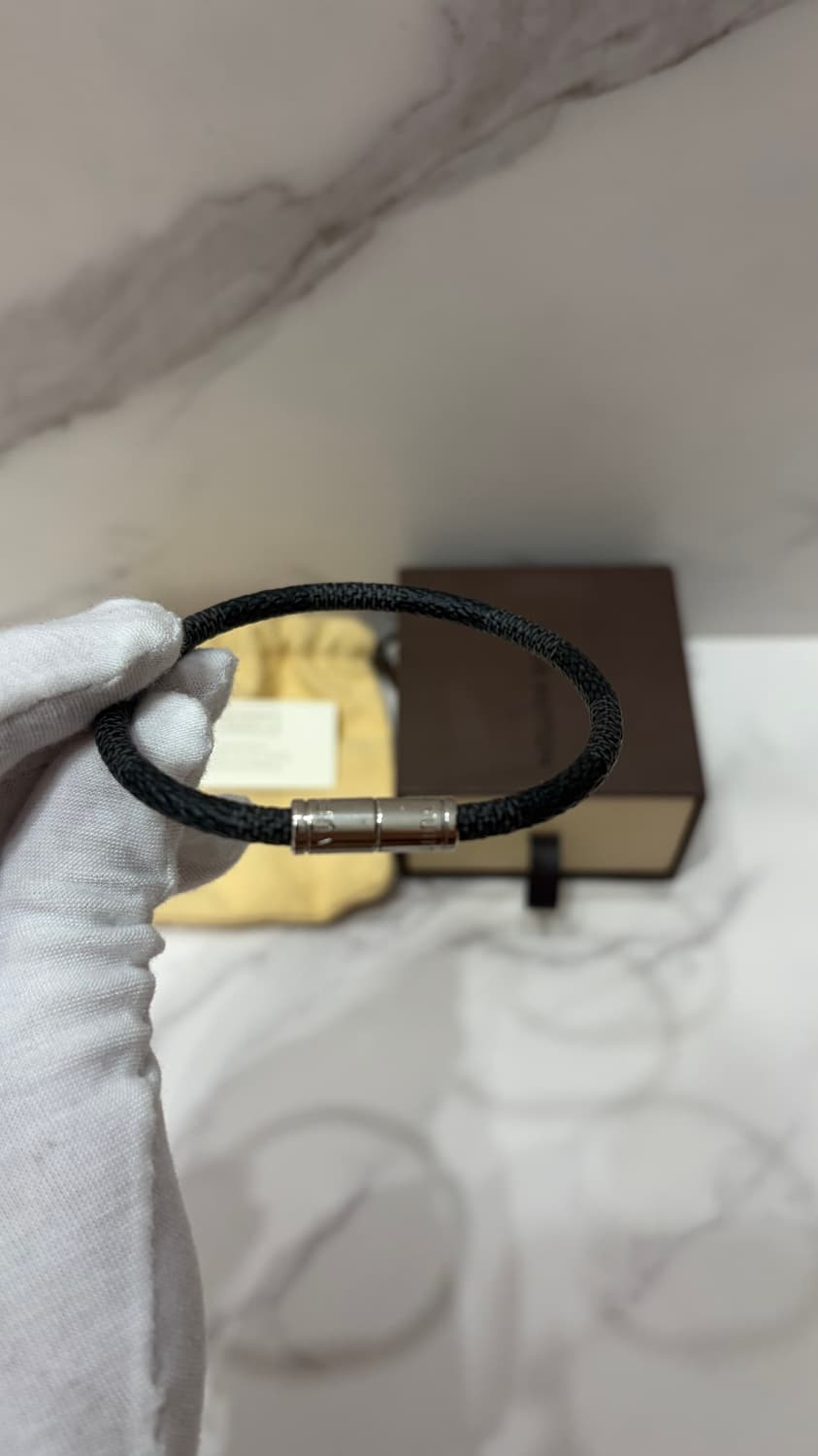 [정품] S급 루이비통 다미에 블랙팔찌 상품이미지4