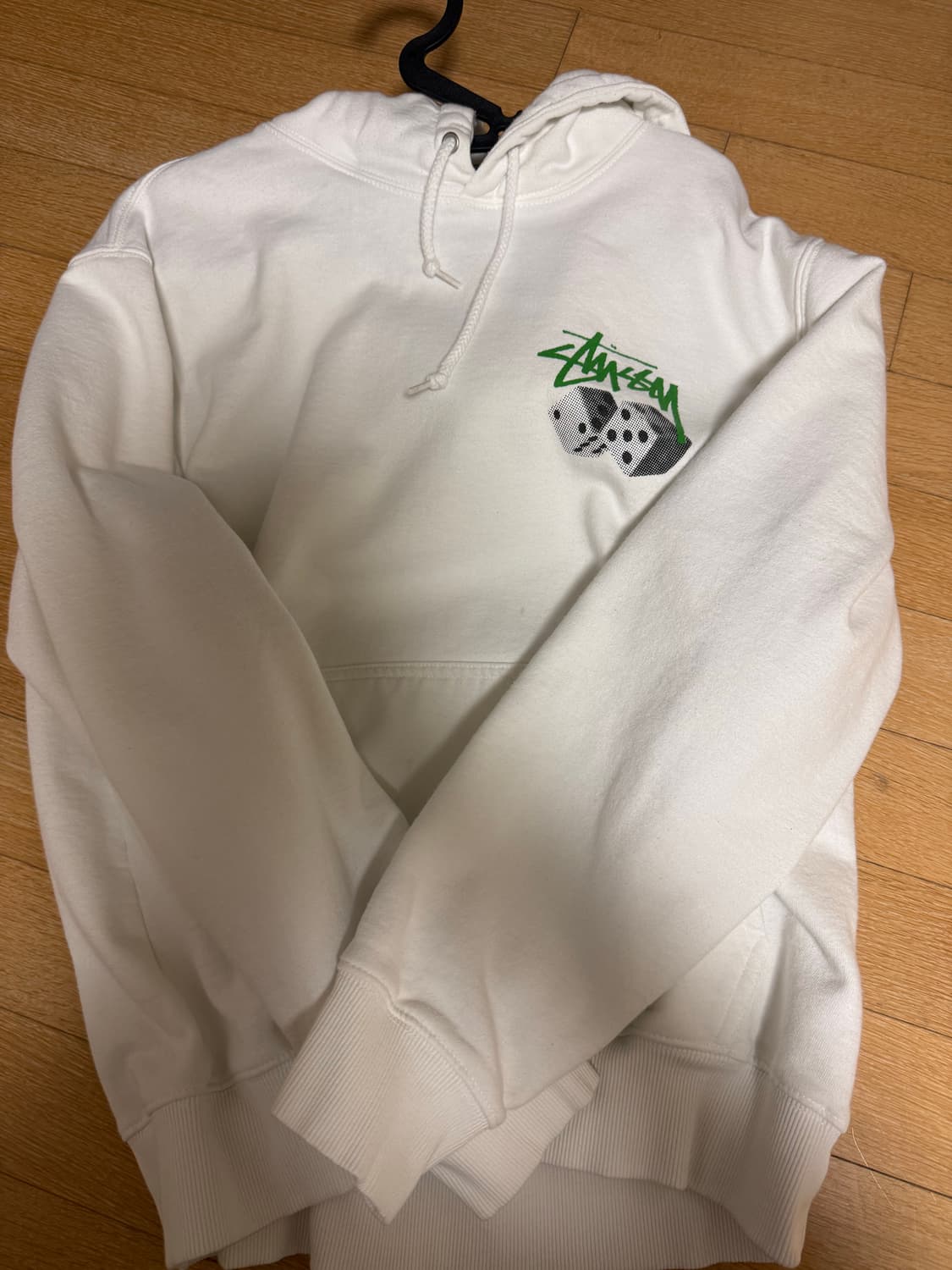 스투시 롤 더 다이스 후드 화이트 상품이미지1