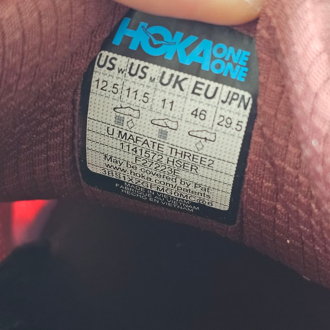 295 새제품) 호카 마파테 쓰리 2 핫 소스 어슨웨어 등산화 트레킹화 상품이미지7