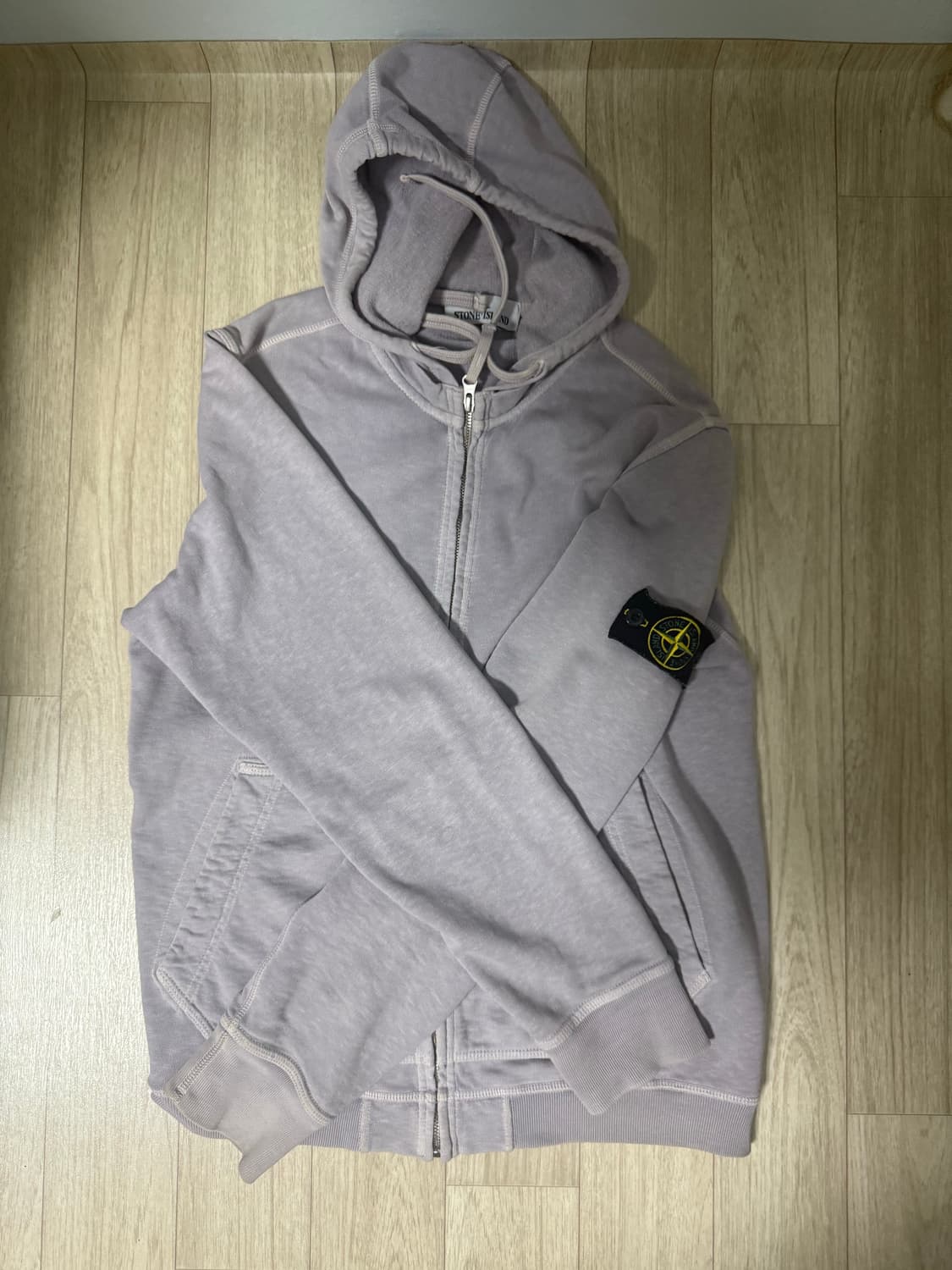 스톤아일랜드 후드집업 가먼트 라이트라벤더 95 상품이미지1