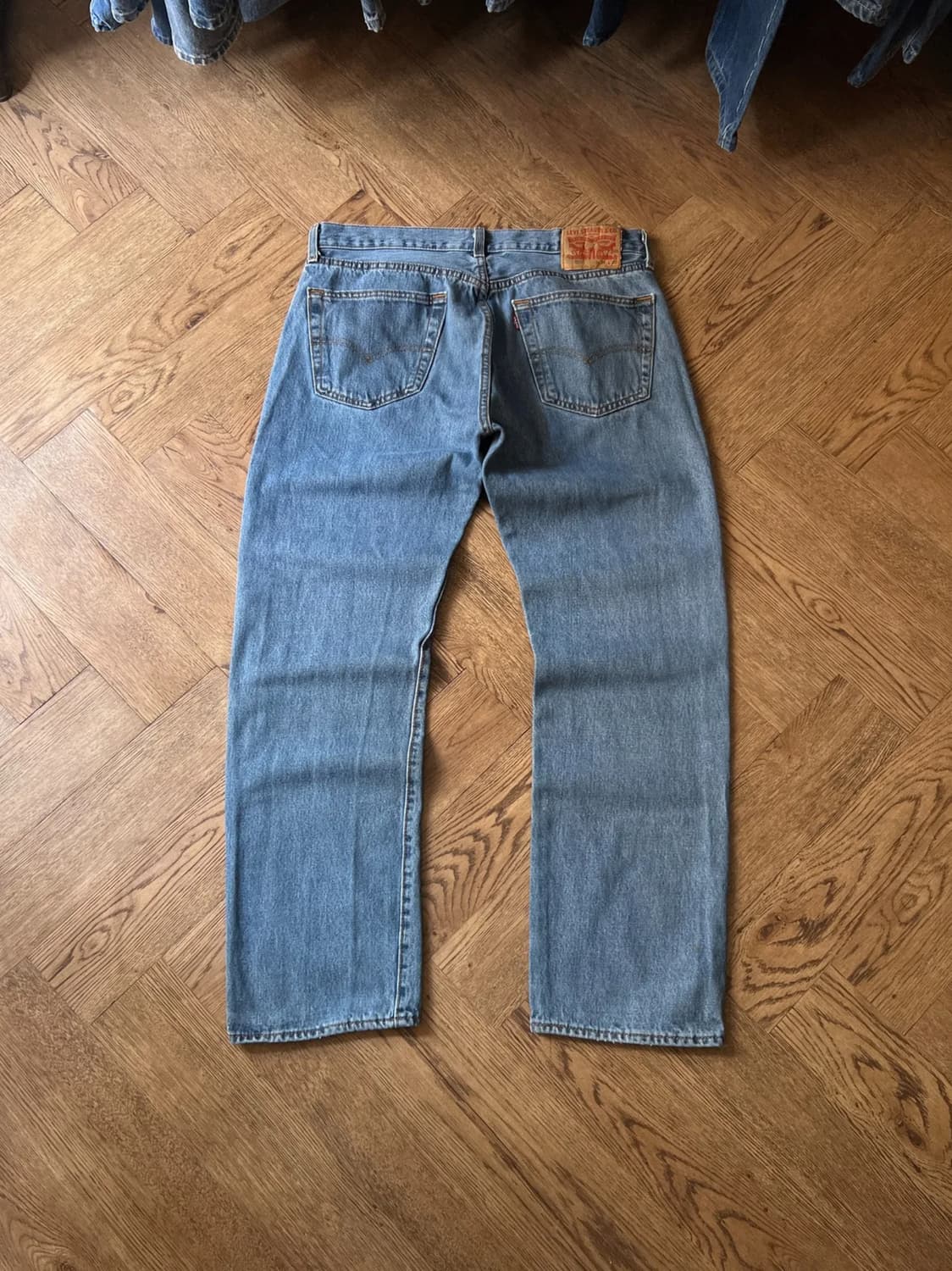 [34]리바이스 501 미디엄블루 스트레이트 데님 팬츠 상품이미지1