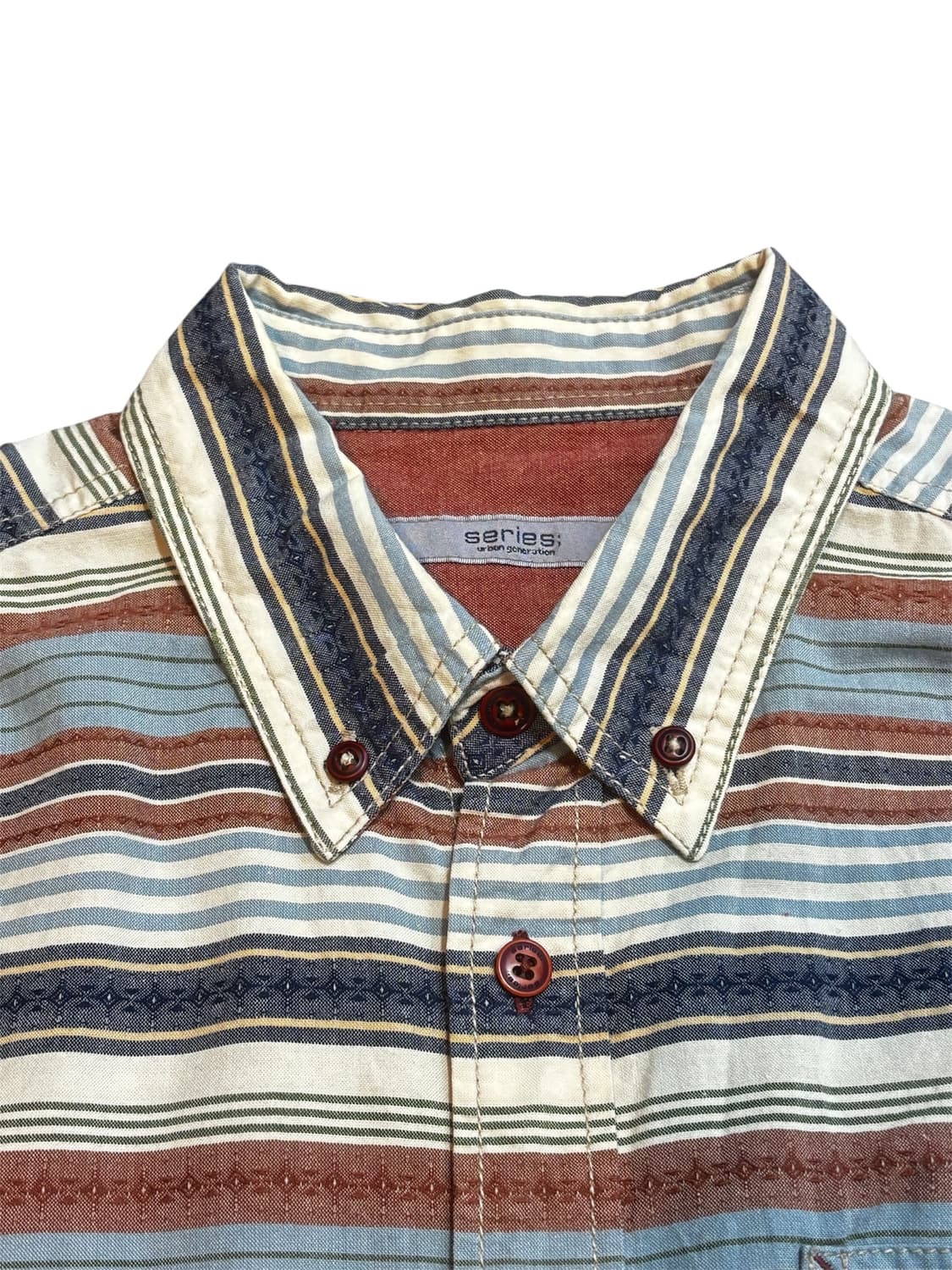 시리즈(series;)에스닉 스트라이프 셔츠 상품이미지5
