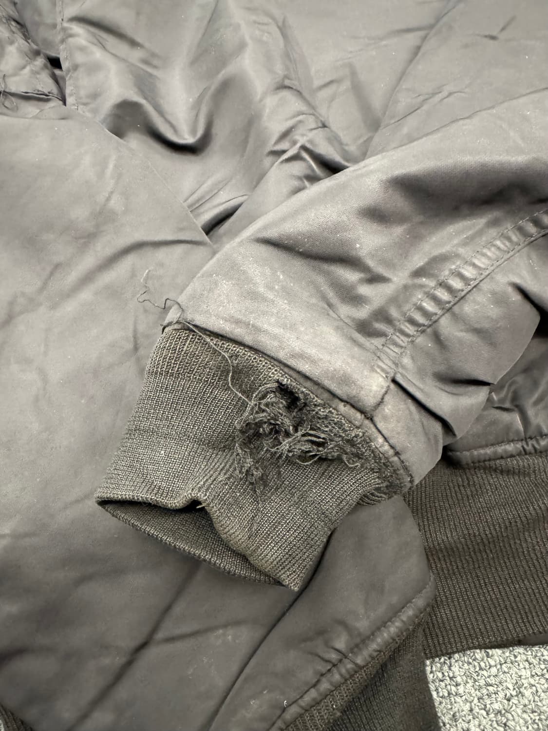 SCHOTT 빈티지 MA-1 블랙 항공점퍼 상품이미지6