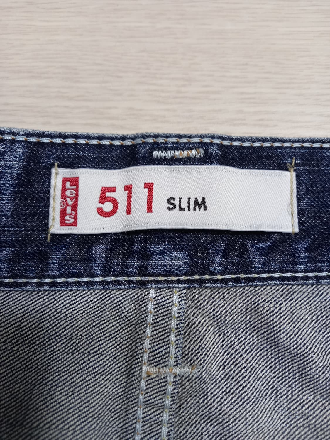 32 리바이스511 데미지워싱 스판 슬림일자진 32-365 상품이미지8