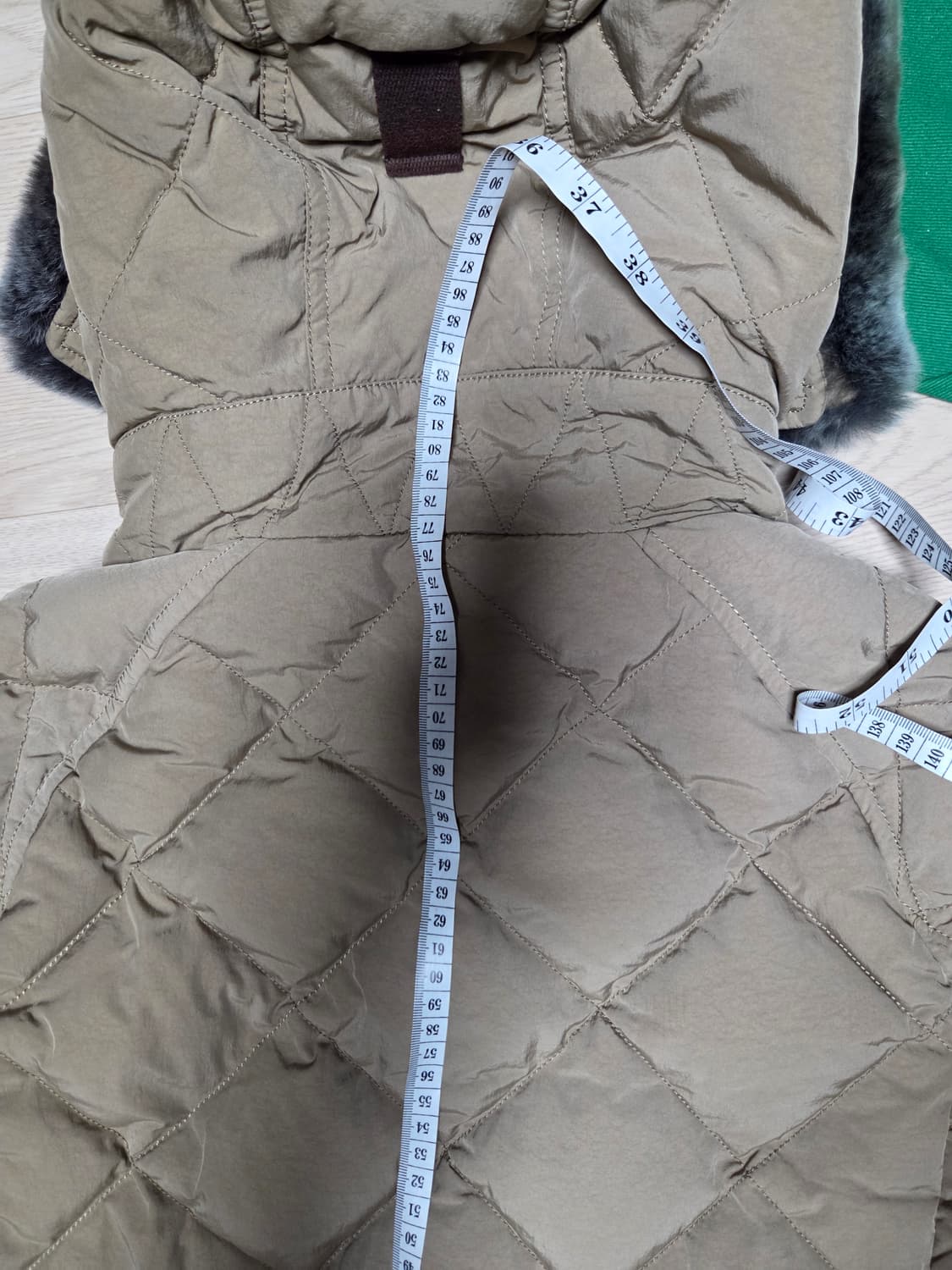 BEAN POLE 천연 모피(토끼털) 퀼팅 오리털 패딩 자켓 점퍼 다운 상품이미지6