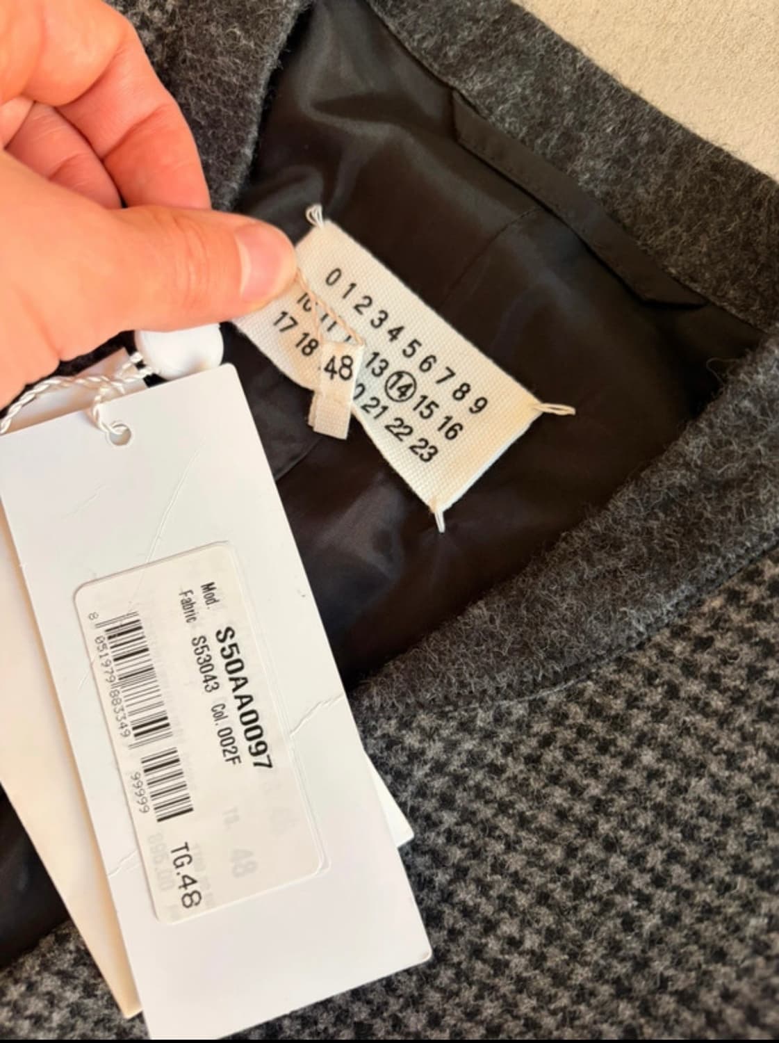 48사이즈 마르지엘라 카라리스 코트 그레이하운드 상품이미지8