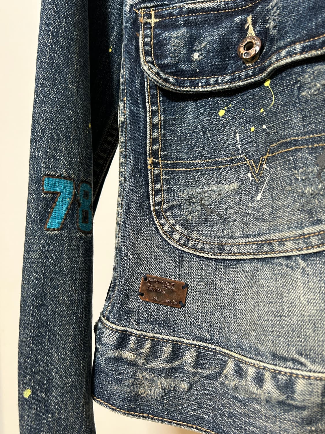 Diesel Painted Denim Jacket 상품이미지2