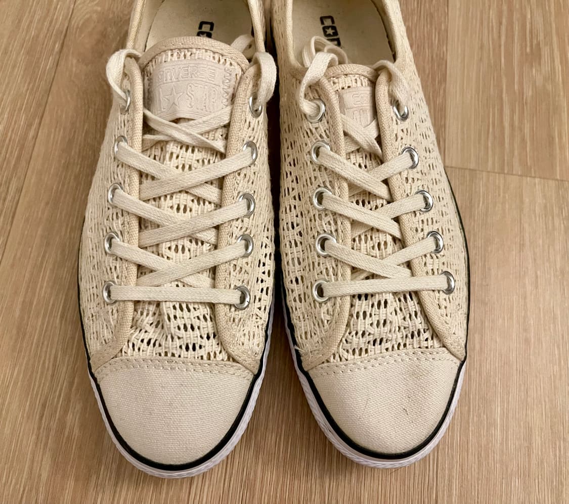 컨버스 척테일러 올스타 하이라인 크로셰 로우 (Natural Ivory) 상품이미지2