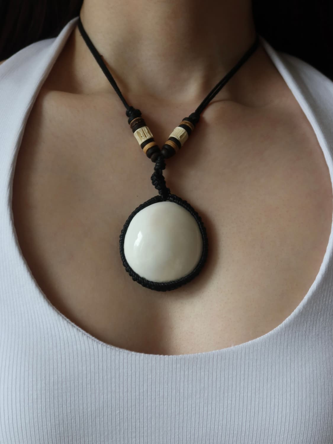white shell necklace 상품이미지1