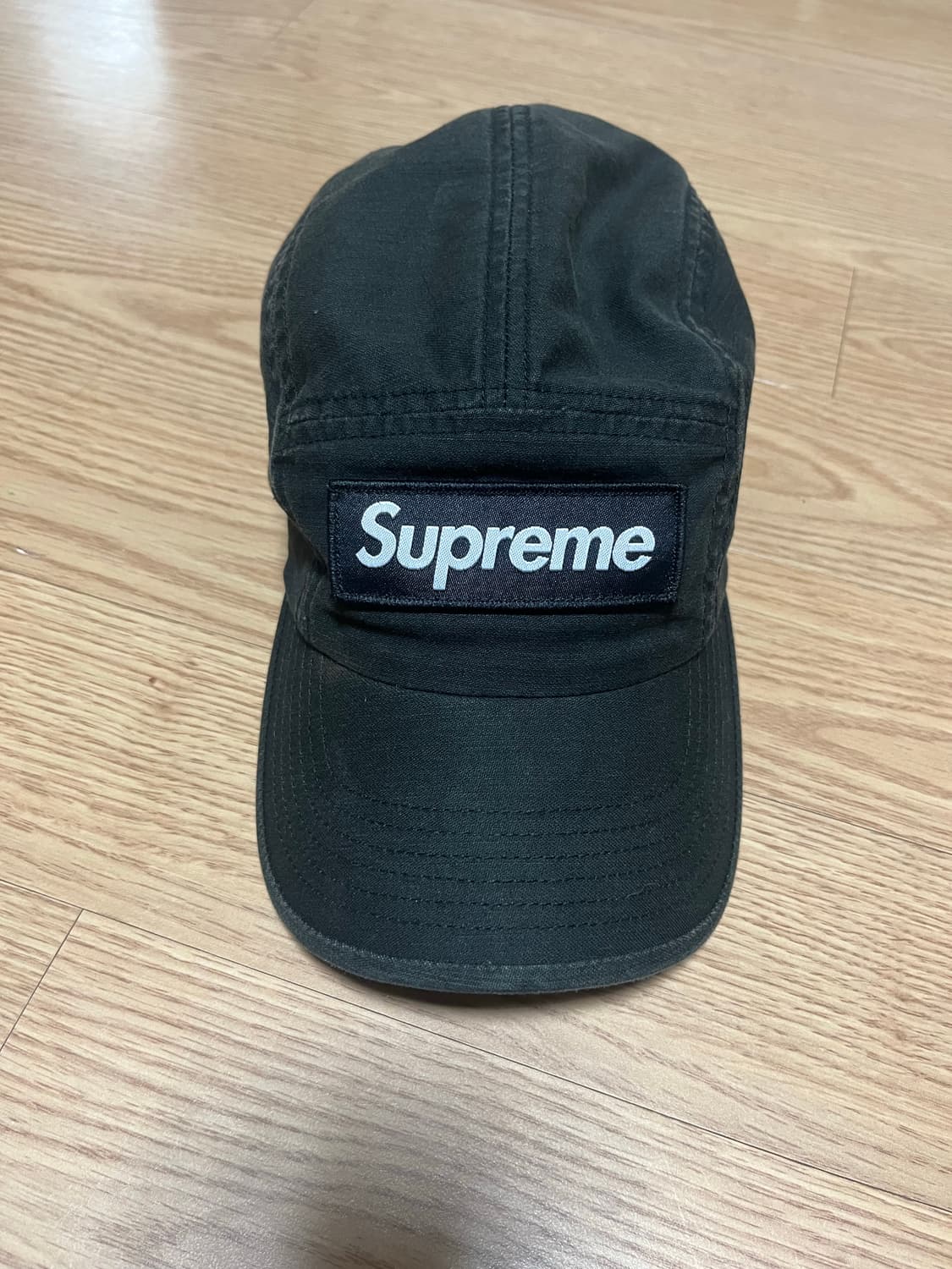 22fw 슈프림 캠프캡 모자 블랙 상품이미지3