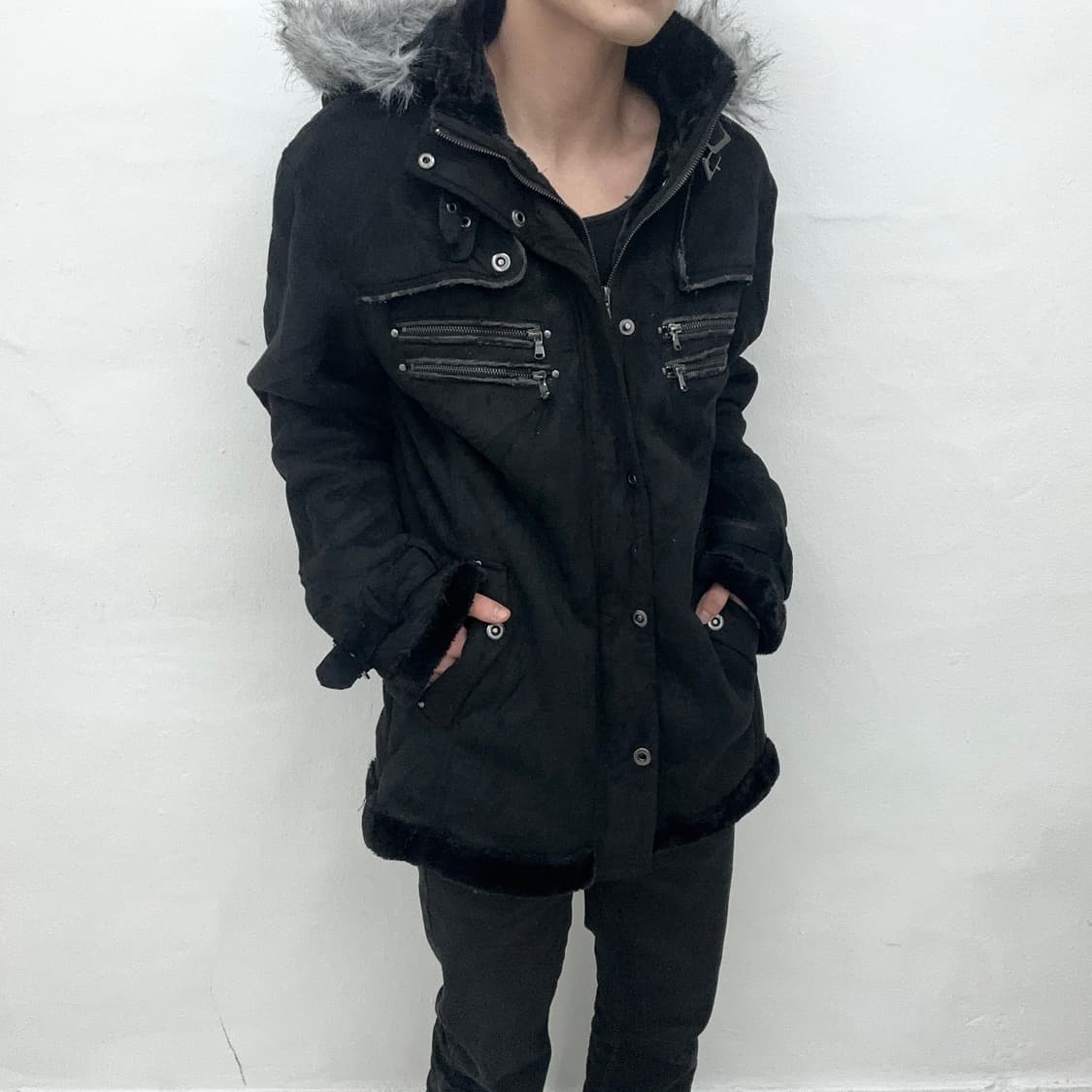 Gilevans fur hood jacket 상품이미지2