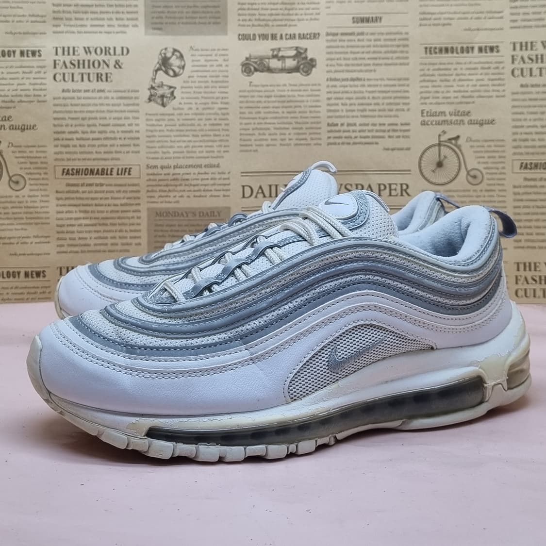 나이키 에어맥스 97 화이트 실버 남성운동화260 상품이미지1