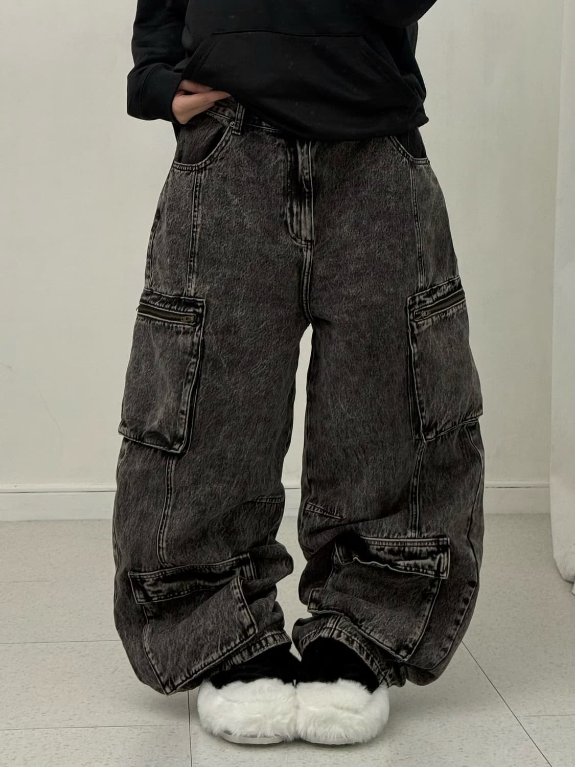 빈티지 워싱 멀티포켓 카고팬츠 상품이미지1