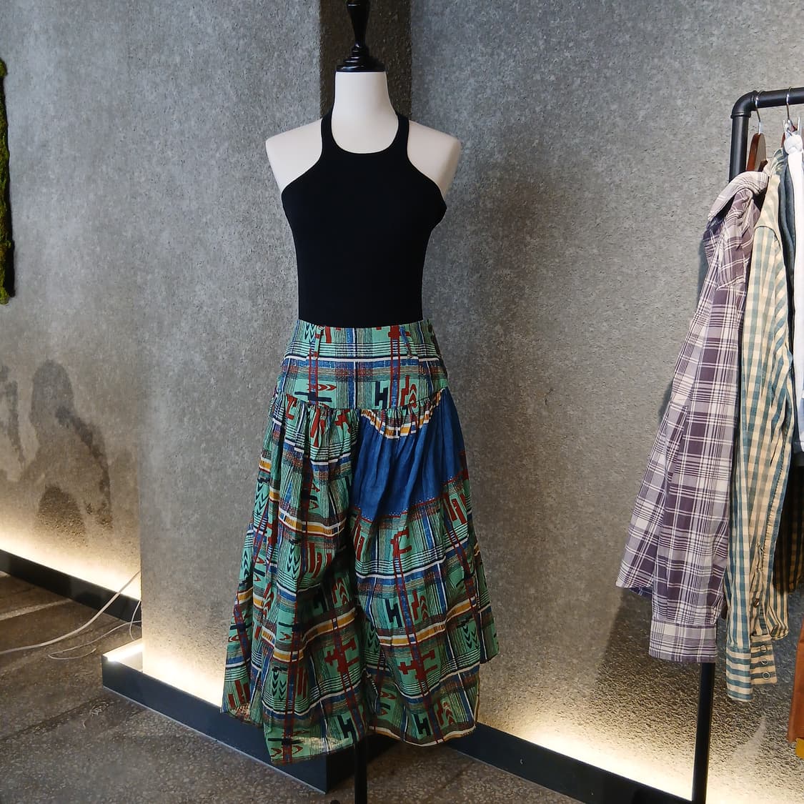 [kapital] 에스닉패턴 린넨 하카마 와이드팬츠 상품이미지3