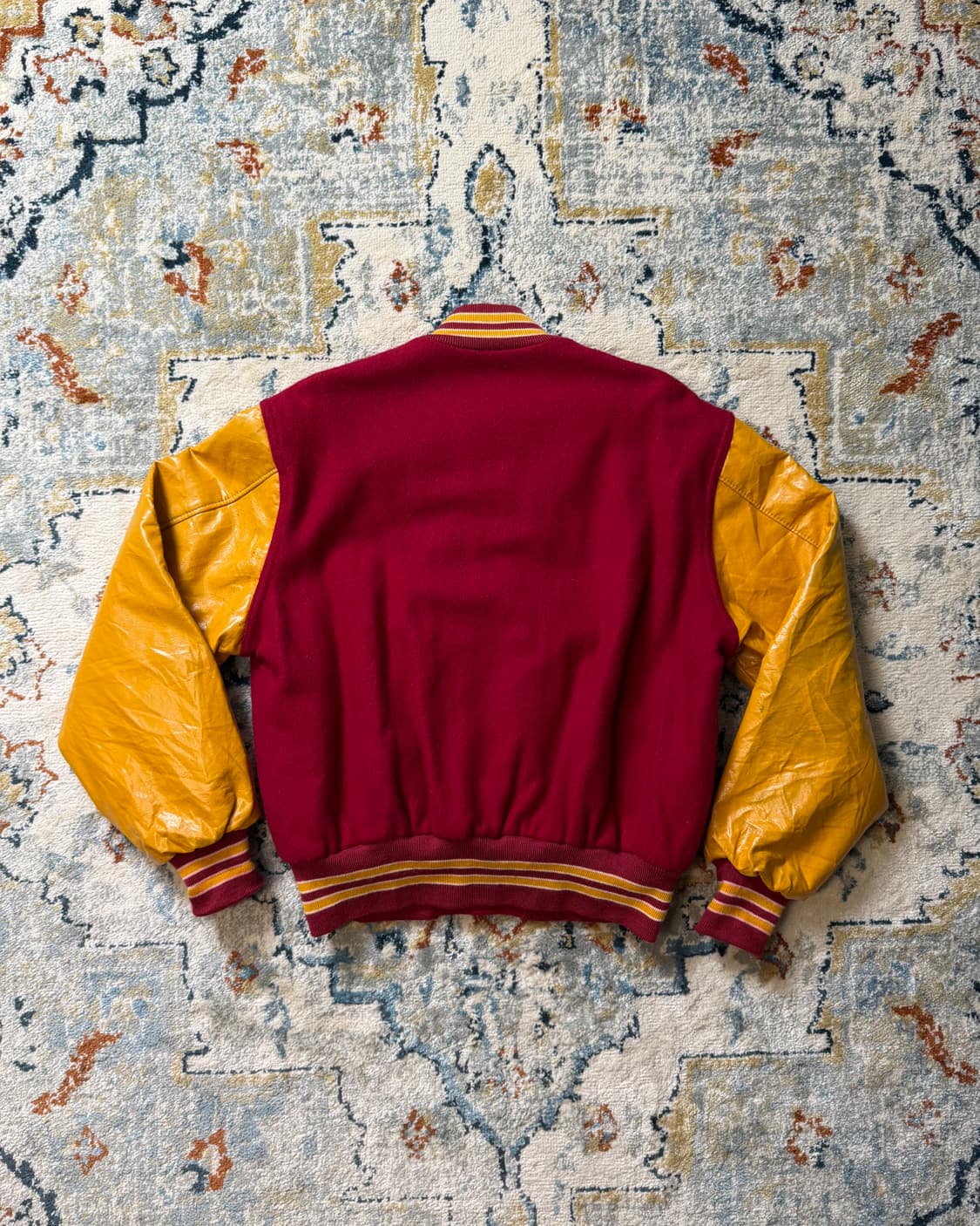 Made in USA 할로웨이 레더암 바시티자켓 상품이미지2