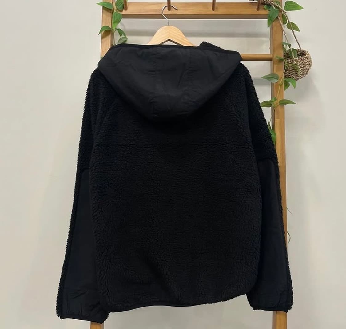 스투시 쉐르파 패널드 후드 자켓 블랙 상품이미지4