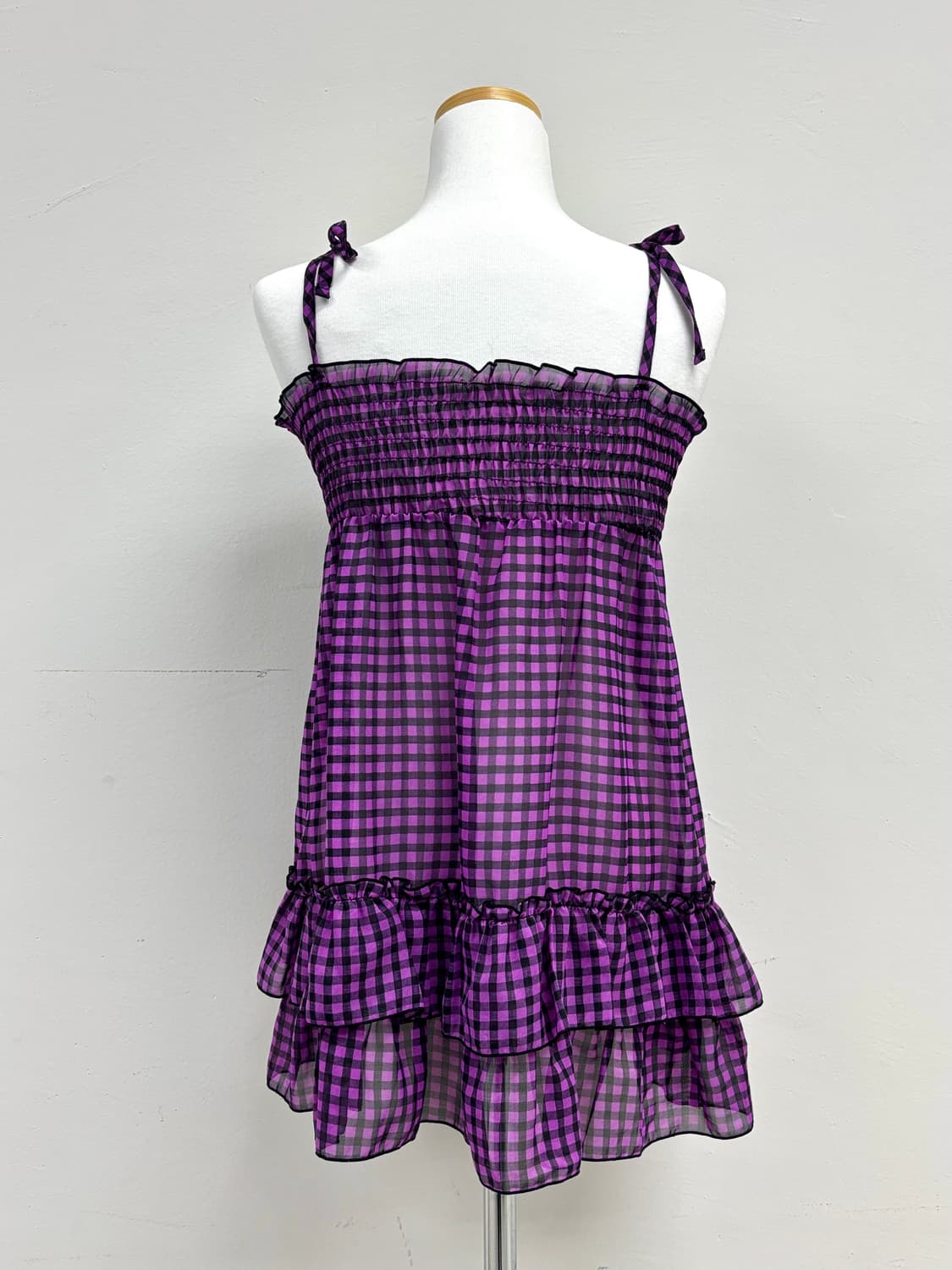 빈티지 펑크 키치 슬리브리스 스커트 상품이미지6