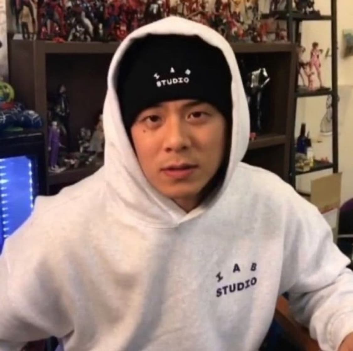 아이앱 스튜디오 기모 후드티 라이트 그레이 XL 상품이미지4