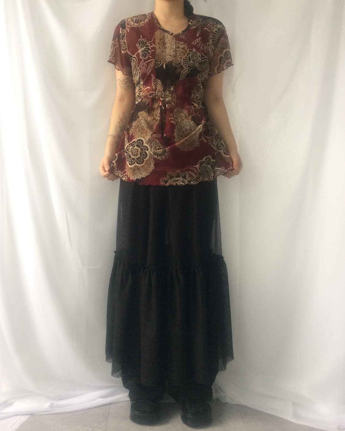 Layered long skirt 상품이미지4