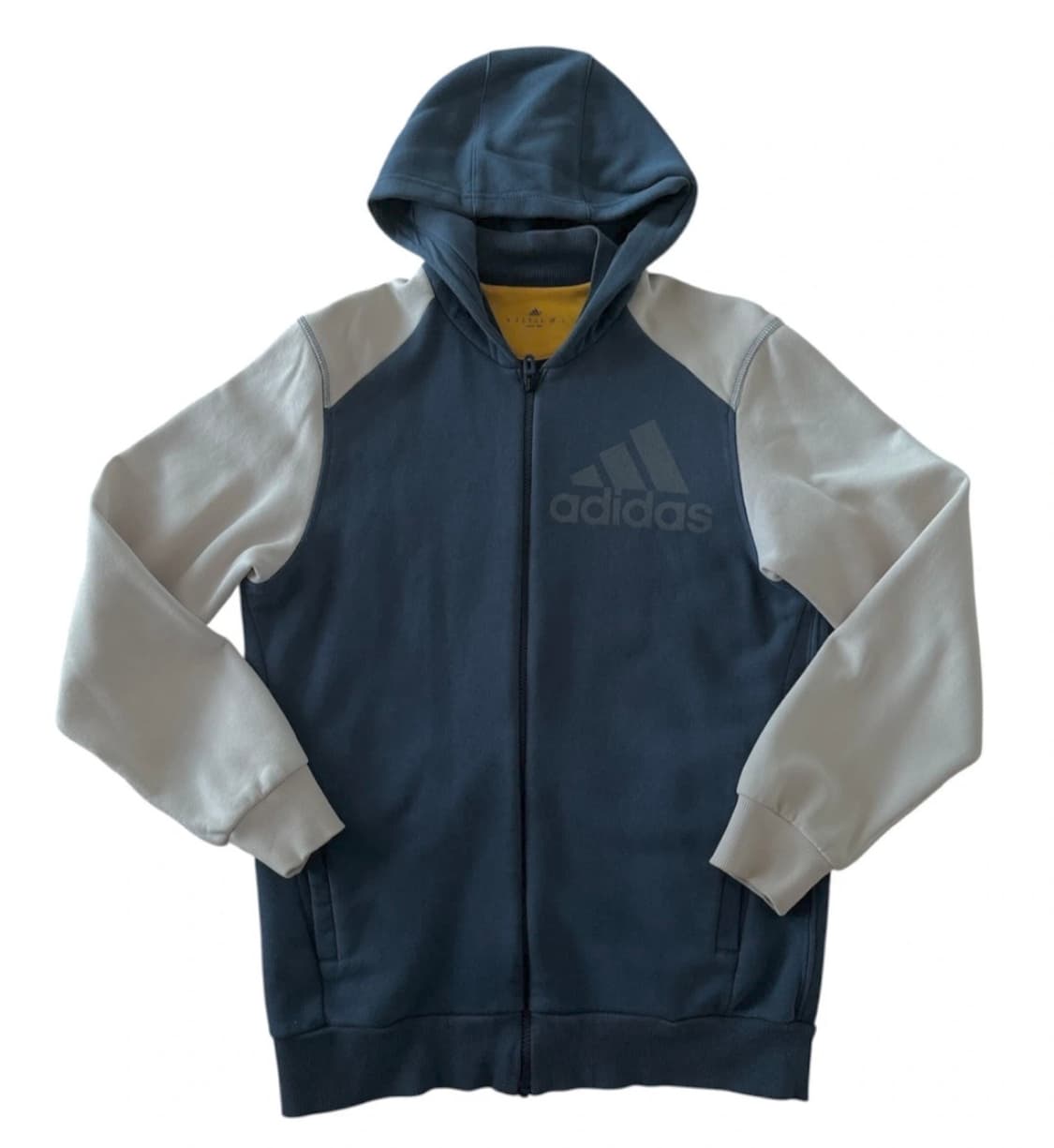 아디다스 네이비 배색 후드집업 상품이미지1