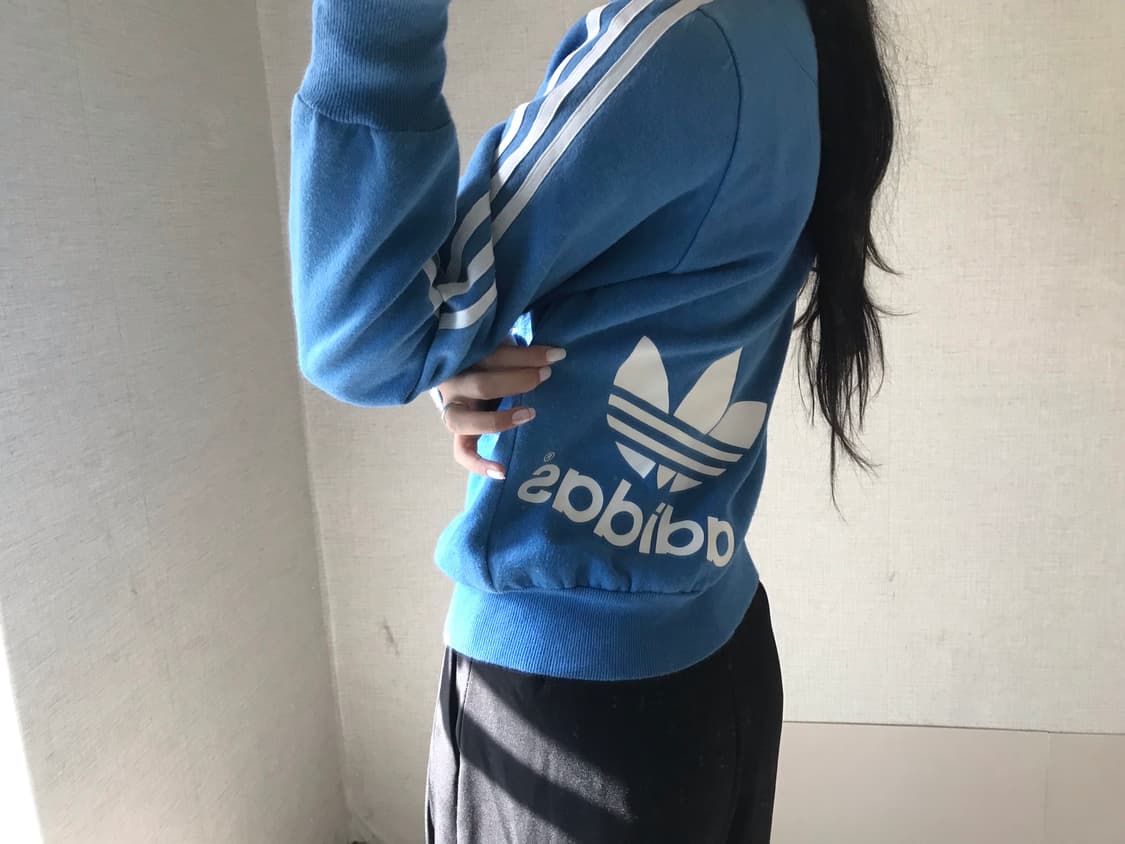 아디다스 연하늘 면집업 상품이미지5