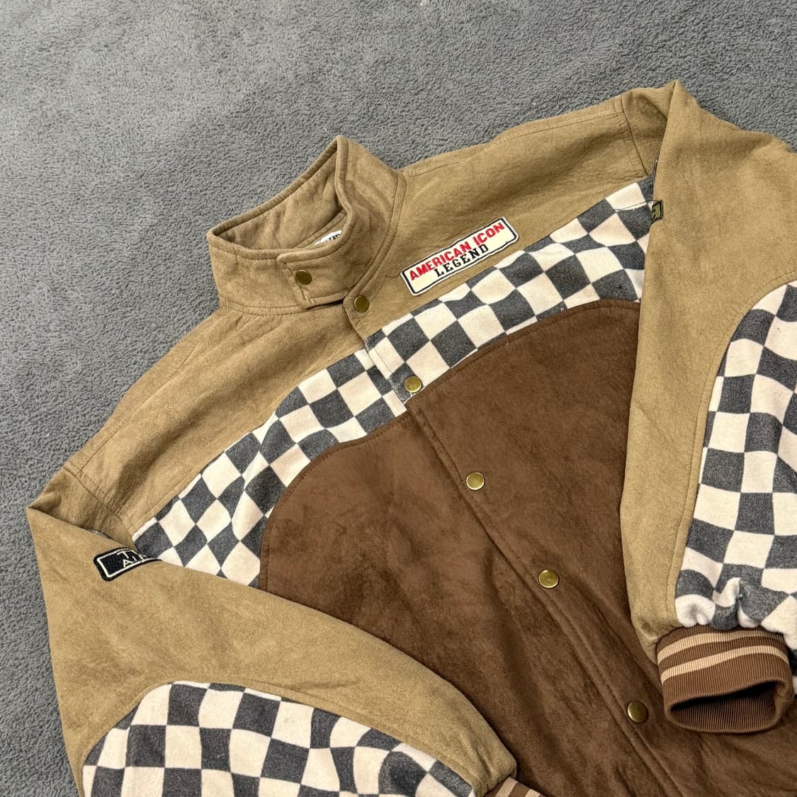 [정품] 빈티지 스웨이드 패턴 자켓 상품이미지1